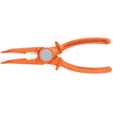 Spitzzange abgewinkelt, vollisoliert