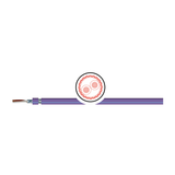 Can-Bus-Kabel 1x2x0.75mm violett CB1x2x0.75
