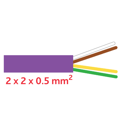 Can-Bus-Kabel 2 x 2 x 0.5 mm violett CB2x2x0.5 - Hischier Auto AG
