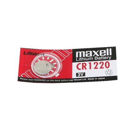 Maxell Knopfzellen-Batterie, Blister mit 1 Stk. CR1220/M - Hischier Auto AG