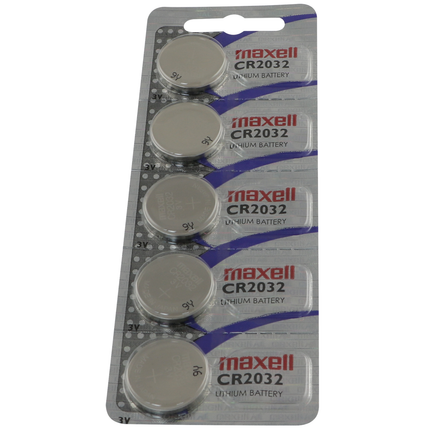 Maxell Knopfzellen-Batterie, Blister mit 5 Stk. CR2032/M - Hischier Auto AG