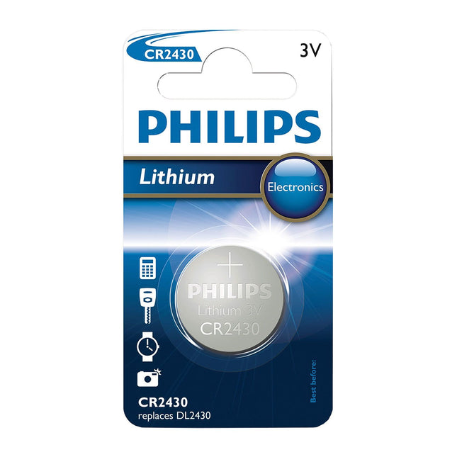 Philips Knopfzellen-Batterie, Blister mit 1 Stk. CR2430 - Hischier Auto AG
