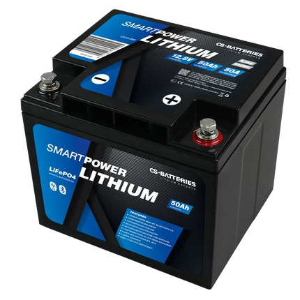 SMART POWER LiFePO4 Lithium-Batterie 12 V, 50 Ah, 640 Wh mit Bluetooth und Zellheizung Forster