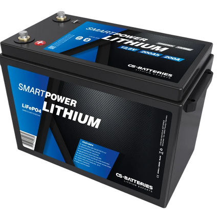 SMART POWER LiFePO4 Lithium-Batterie 12 V 200 Ah, 2’560 Wh mit Bluetooth und Zellheizung - 1 - Stück