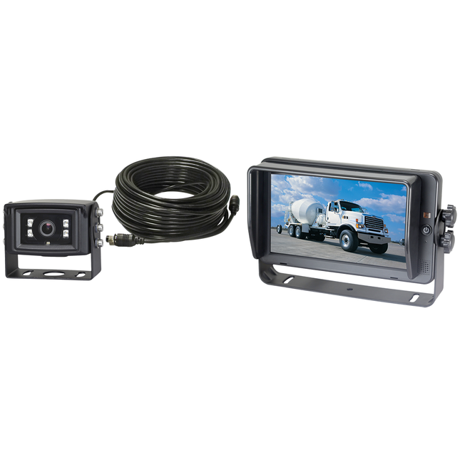 Rückfahrkamerasystem HD 1080P, kabelgebunden 7“ 12/24 V D14677 - Hischier Auto AG