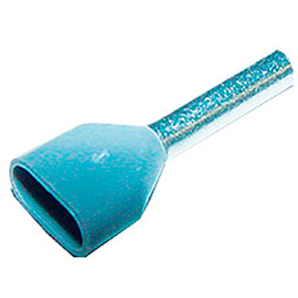 TWIN Ader-Endhülsen isoliert 2x 0.75 mm2 15 mm