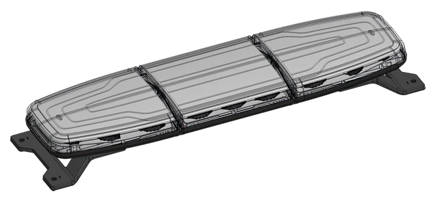 LED-Dachbalken CAN, 950 mm, 12/24, V, transparent, blau/gelb/weiss C.E.A.