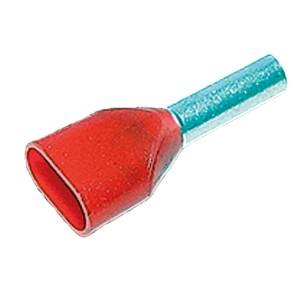 TWIN Ader-Endhülsen isoliert 2x 1.0 mm2 15 mm