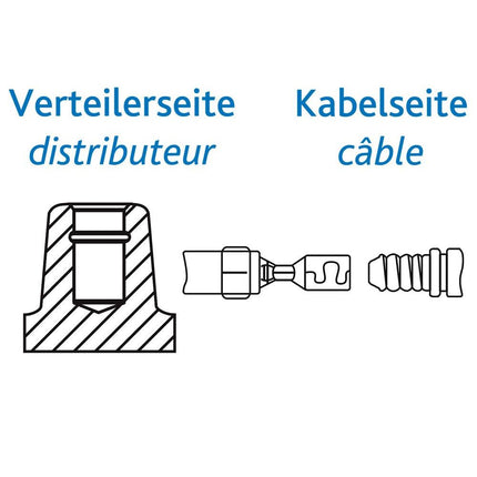 PVL Zündverteilst. 1KΩ Silik. push-on