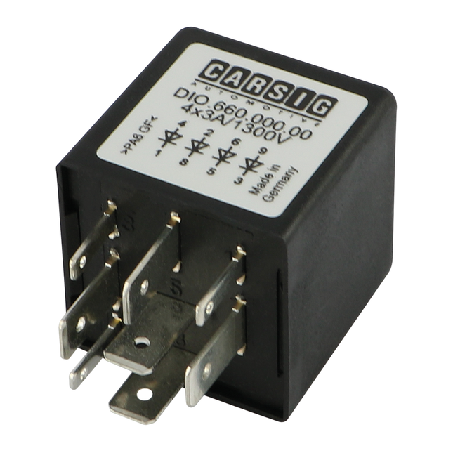 Dioden Box 4 x 3 A 12/24 V DIO660