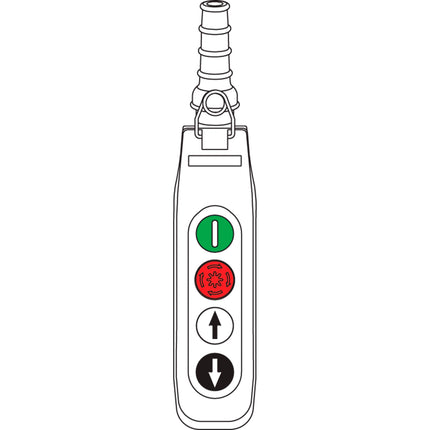 Schaltkasten m. Knickschutz 4 Knöpfen