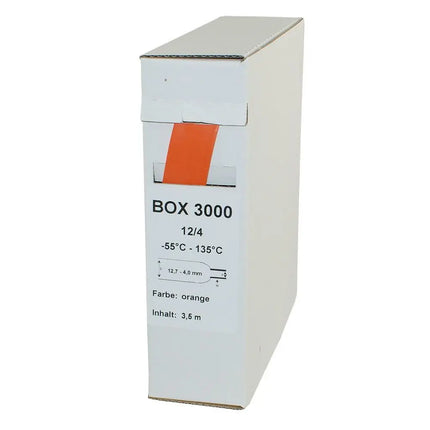 Schrumpfschlauch-Box, ø 12.7 → 4.0, 3:1, Orange - 1 - Rolle Diverse