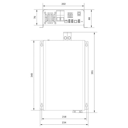 Sinus-Wechselrichter 24->230V 1200W