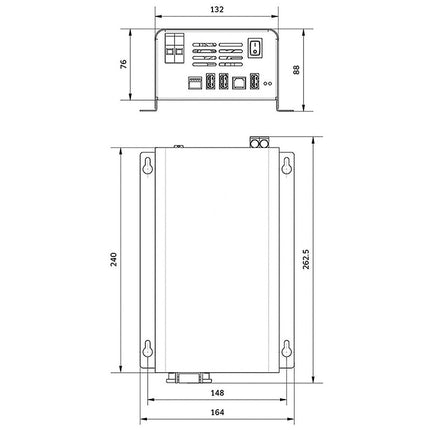 Sinus-Wechselrichter 24->230V 300W