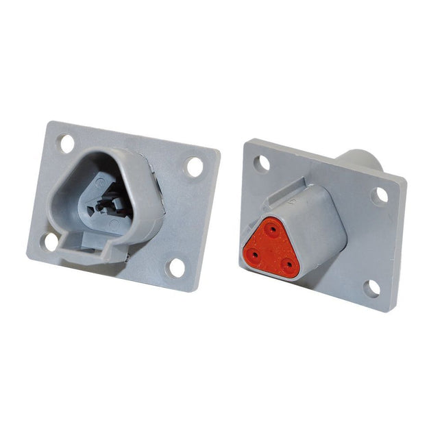 "Deutsch" Einbau-Steckdose - 3 pol.