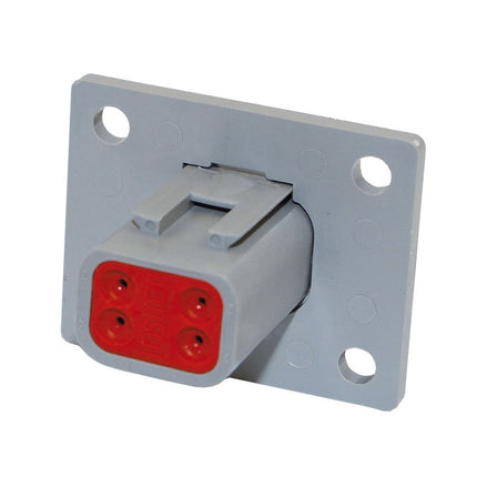 "Deutsch" Einbau-Steckdose - 4 pol.