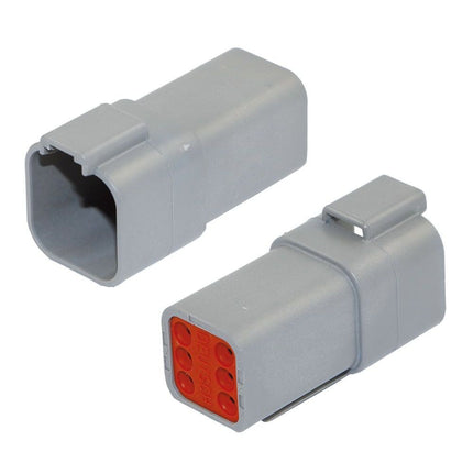 "Deutsch" Steckdose - 6 pol.