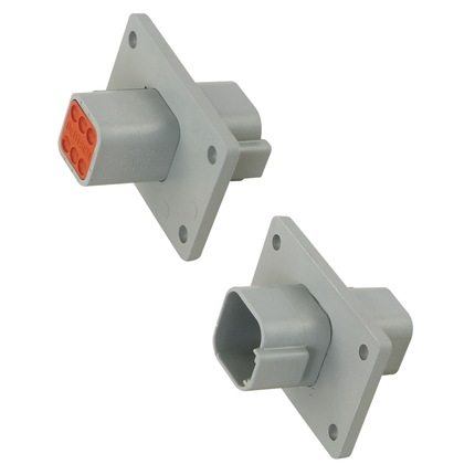 "Deutsch" Einbau-Steckdose - 6 pol.