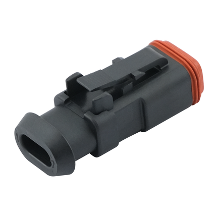 "Deutsch" Stecker - 2-pol, schwarz