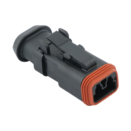 "Deutsch" Stecker - 2-pol, schwarz