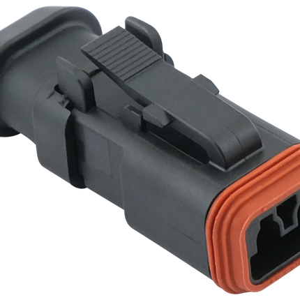 "Deutsch" Stecker - 2-pol, schwarz Deutsch