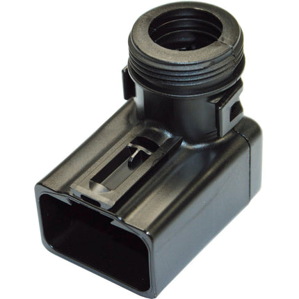 Deutsch DT-Wellrohradapter 90° 12-pol.