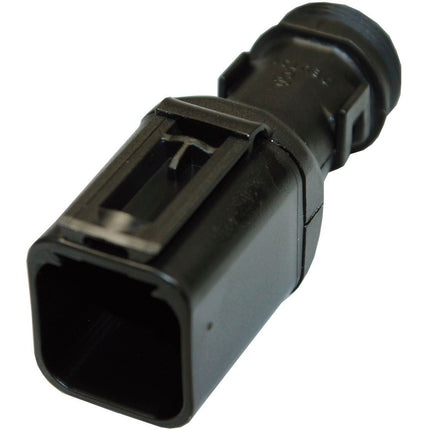 Deutsch DT-Wellrohradapter 180° 2-pol.