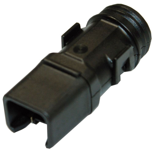 Deutsch DT-Wellrohradapter 180° 2-pol.