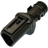 Deutsch DT-Wellrohradapter 180° 3-pol. DTB3P180