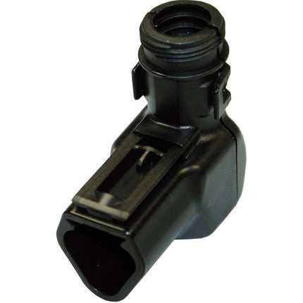 Deutsch DT-Wellrohradapter 90° 3-pol.