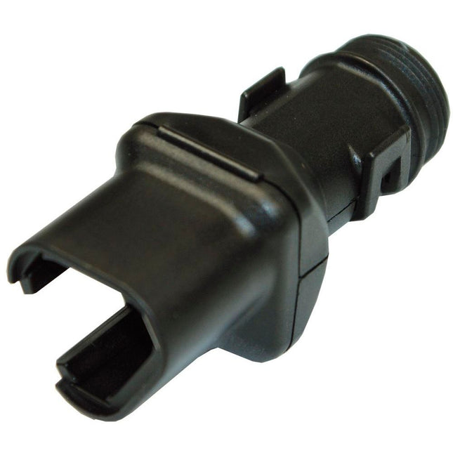 Deutsch DT-Wellrohradapter 180° 3-pol.