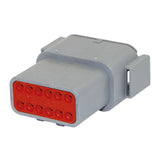 "Deutsch" Steckdose Mini - 12 pol. DTM0412PA