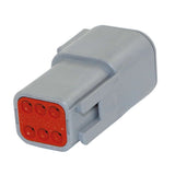 "Deutsch" Steckdose Mini - 6 pol. DTM046P
