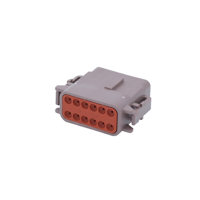 "Deutsch" Stecker Mini - 12 pol., braun DTM0612SD - Hischier Auto AG