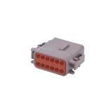 "Deutsch" Stecker Mini - 12 pol., braun DTM0612SD