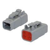 "Deutsch" Stecker Mini - 4 pol. DTM064S