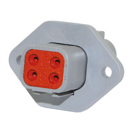 DTP "Deutsch" Einbau-Steckdose - 4 pol.