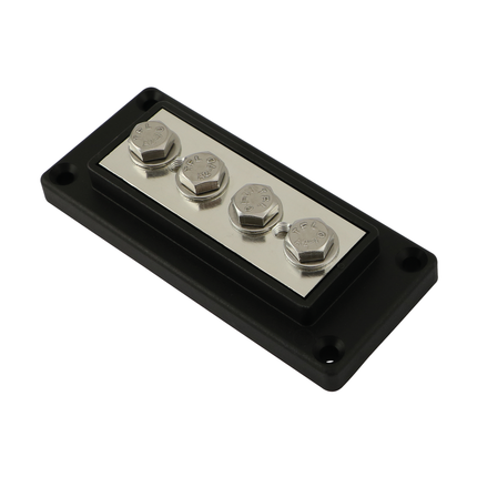 Masseverteiler 4-pol schwarz