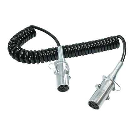 Spiral-Kabel EURO-N-Stecker 7-pol./4.5 m - 1 - Stück Diverse