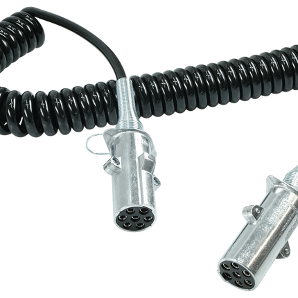 Spiral-Kabel EURO-N-Stecker 7-pol./4.5 m - 1 - Stück