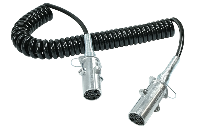 Spiral-Kabel EURO-N-Stecker 7-pol./4.5 m - 1 - Stück