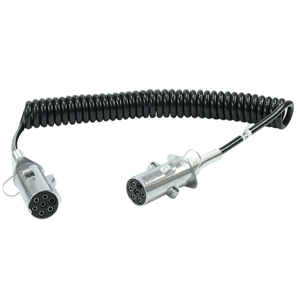 Spiral-Kabel EURO-S-Stecker 7-pol./ 4.5 m