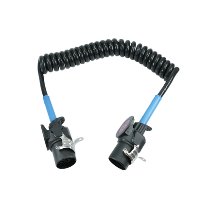 Spiralkabel mit Stecker 15-pol. 24 V 3.5 m