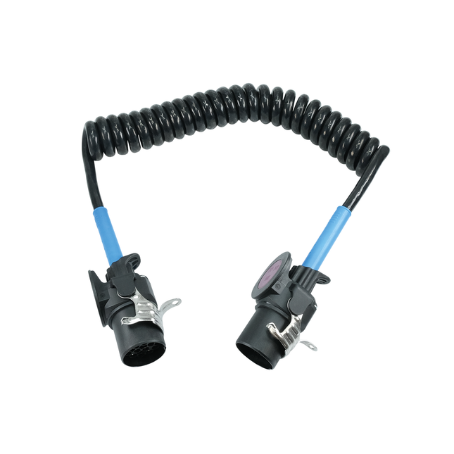 Spiralkabel mit Stecker 15-pol. 24 V 3.5 m EC067/129