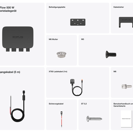 EcoFlow Alternator-Charger 500 Watt – Mit XT60 Ladekabel.