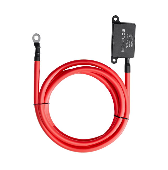 EcoFlow Batteriesicherung für Alternator Charger 800 W, Länge 2m