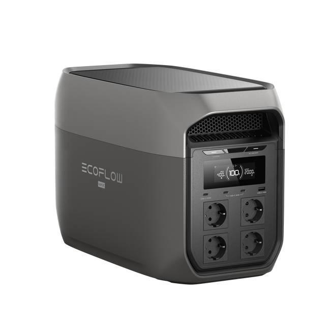 EcoFlow Power Station Delta 3 Max 2’048 Wh - EU-Version mit Schuko Stecker - EFDELTA3/MAX/EU - 1 - Stück EcoFlow