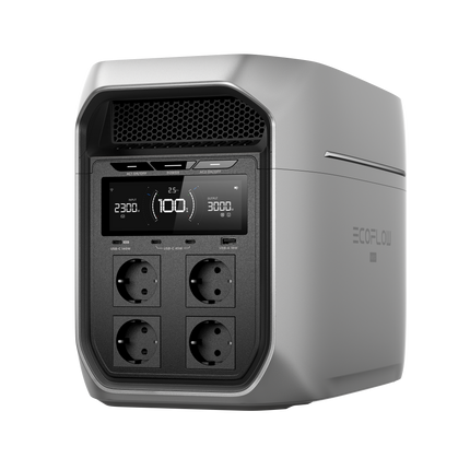 EcoFlow Power Station Delta 3 Max Plus 2’048 Wh - EU-Version mit Schuko Stecker - EFDELTA3/MAX/PLUS/EU - 1 - Stück EcoFlow