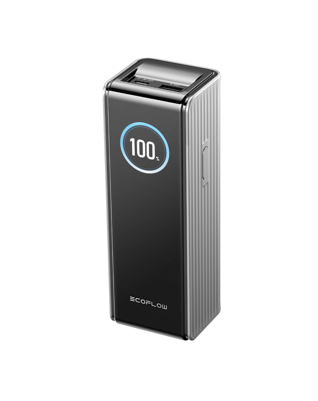 EcoFlow – RAPID-Powerbank mit 25’000 mAh, grau, exkl. Kabel