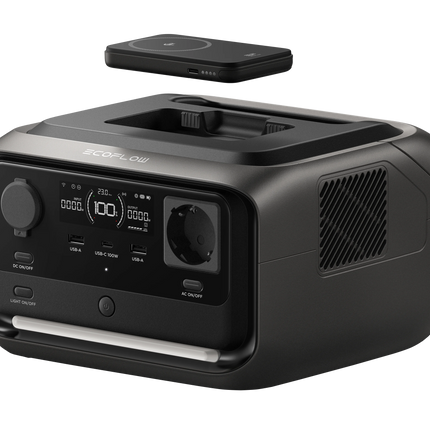 EcoFlow Power Station River 3 Plus, 286 Wh USV 10 ms, mit Rapid 5k Powerbank, EU Version - EFRiver3/Plus/WL/EU - 1 - Stück EcoFlow